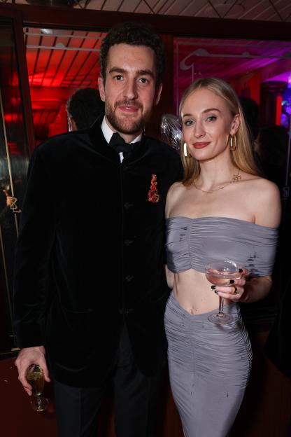 Peregrine Pearson and Sophie Turner attending Stanley Zhu's Year of Dragon Celebration.