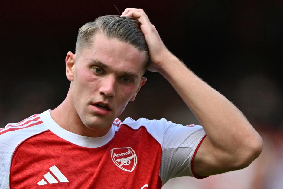 Viktor Gyokeres, Arsenal player #14, during a pre-season friendly.