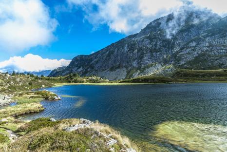 Mountain lake in the Pyrenees.