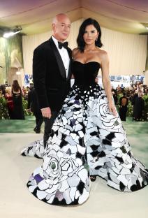 Jeff Bezos and Lauren Sanchez at the Met Gala.