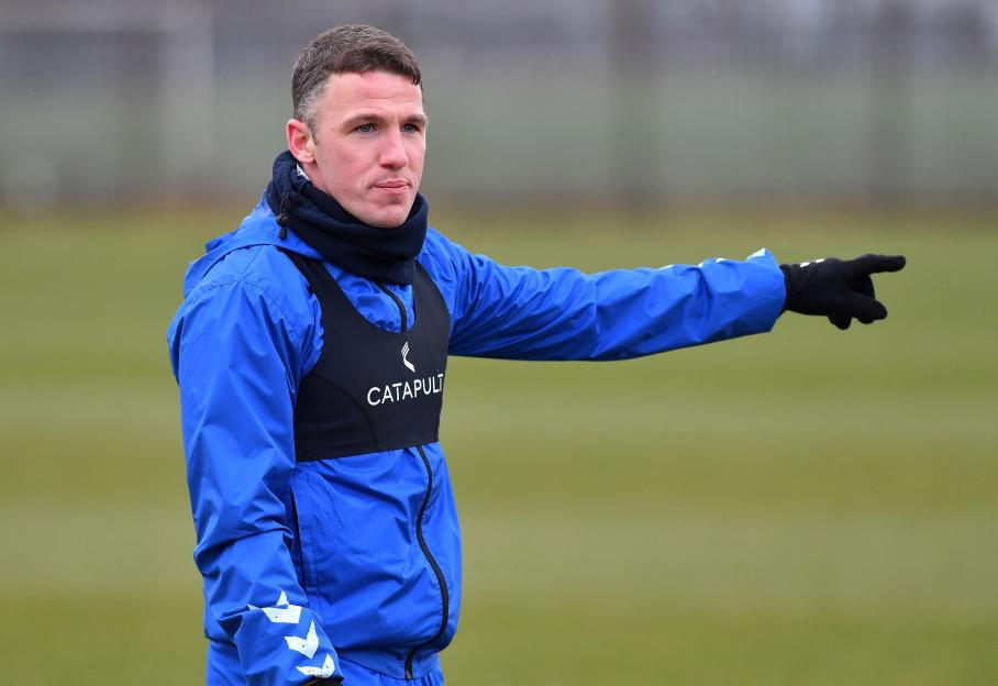 John Rooney of Oldham Athletic at training.