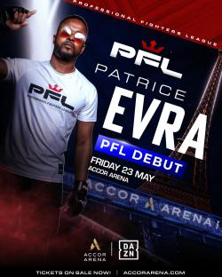 Patrice Evra's PFL MMA debut poster.