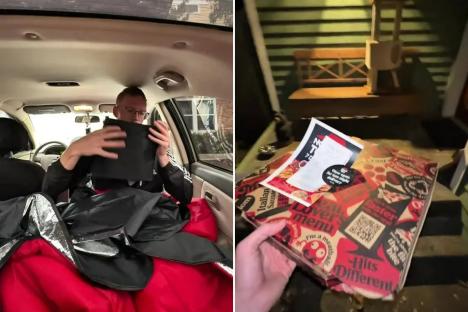 I moved out of my mum’s basement to live in my car – it’s helped me save £45k in six months because I work in here too