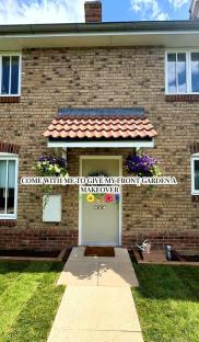 Front garden makeover: before and after.