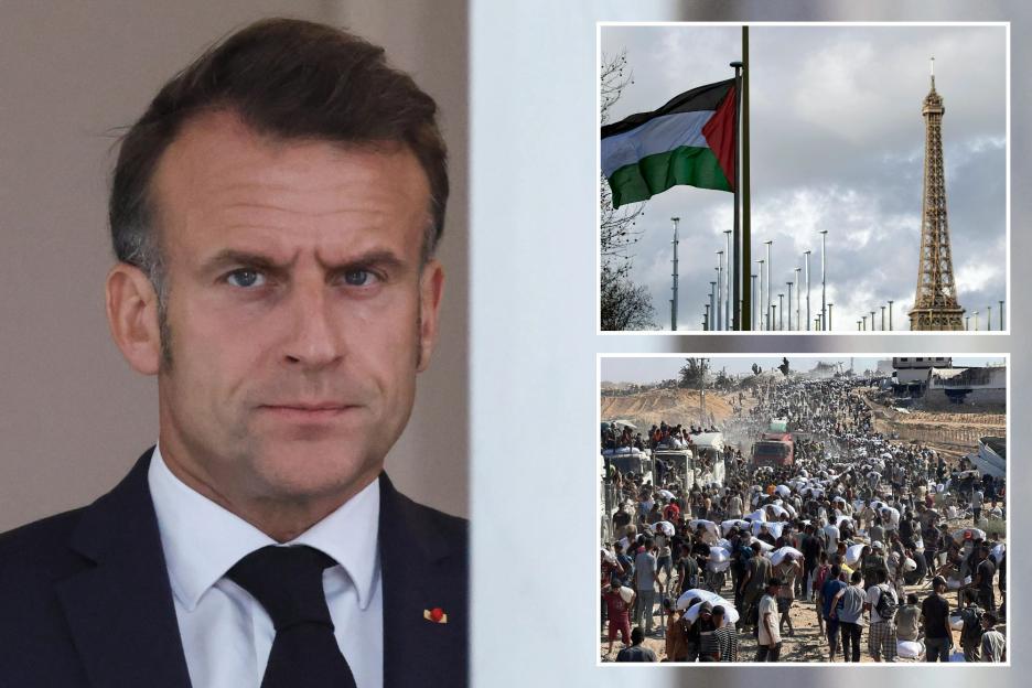 US blasts ‘reckless’ Macron as France is first G7 nation to recognise Palestine state – in ‘face slap’ to Oct 7 victims