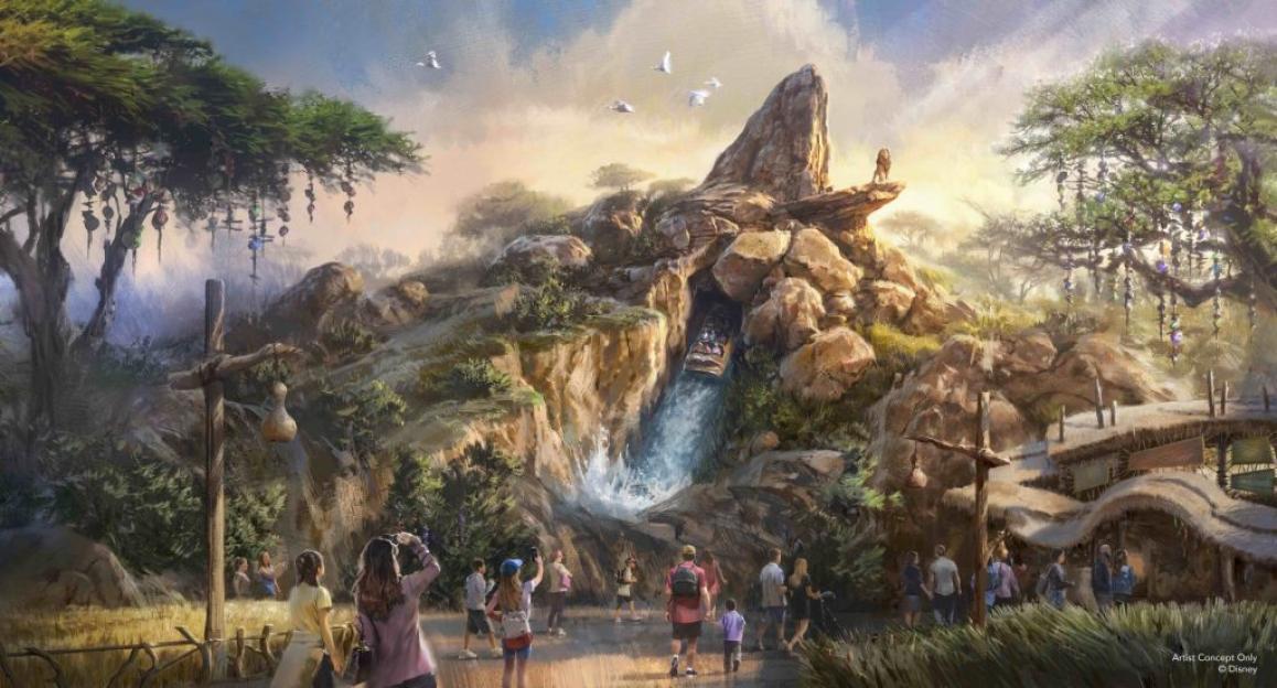 Illustration of Disneyland Paris's new Lion King attraction.