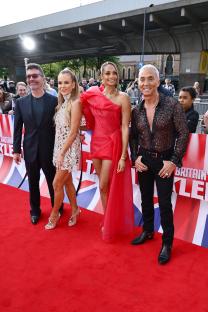Britain's Got Talent judges Simon Cowell, Amanda Holden, Alesha Dixon, and Bruno Tonioli at a photocall.