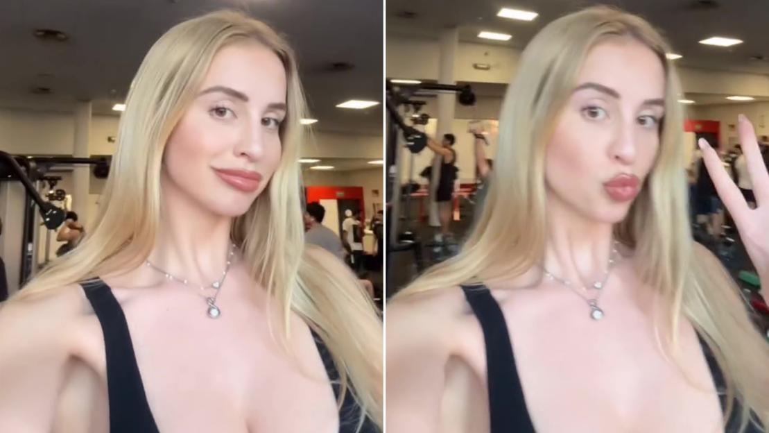 Glamorous Real Madrid TV host in busty display as she treats fans to mesmerising gym workout video after landing new job