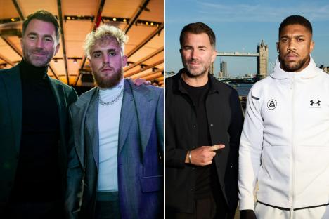 Eddie Hearn sends Jake Paul cheeky DM challenging YouTube star to accept Anthony Joshua fight THIS YEAR