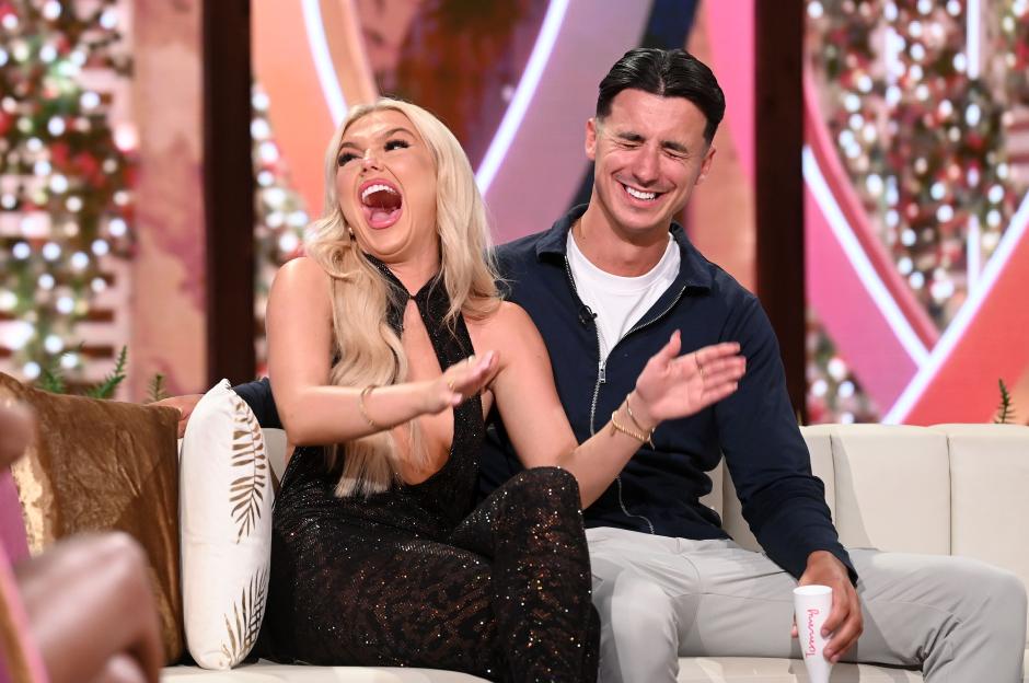 Lucy Quinn and Tommy Bradley on Love Island: Aftersun.