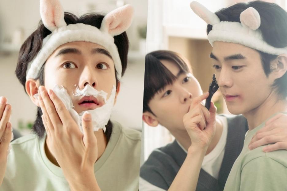 Yoon San Ha Gently Helps Yoo Jung Hoo Shave For The First Time In “My Girlfriend Is The Man!”