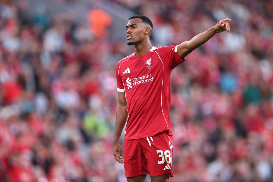 Ryan Gravenberch of Liverpool during a pre-season friendly match.