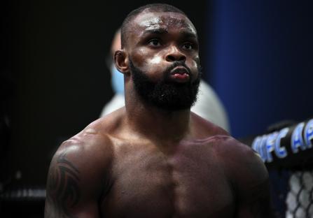 LAS VEGAS, NEVADA - SEPTEMBER 19: Darren Stewart of England prepares to fight Kevin Holland in their middleweight bout during the UFC Fight Night event at UFC APEX on September 19, 2020 in Las Vegas, Nevada. (Photo by Chris Unger/Zuffa LLC)