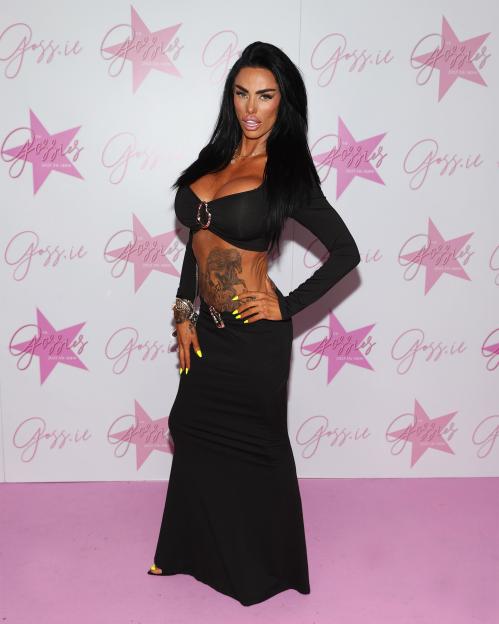 Katie Price at the Gossies 2025 Awards.