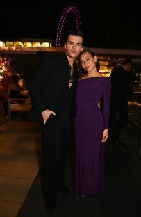 Luke Newton and Antonia Roumelioti at the BAFTA Television Awards after-party.
