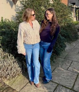 Amber Hay with mother Natalie. Amber still lives at home despite being 30.