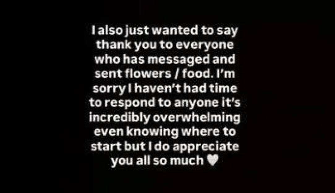 Holly Hagan thanking fans