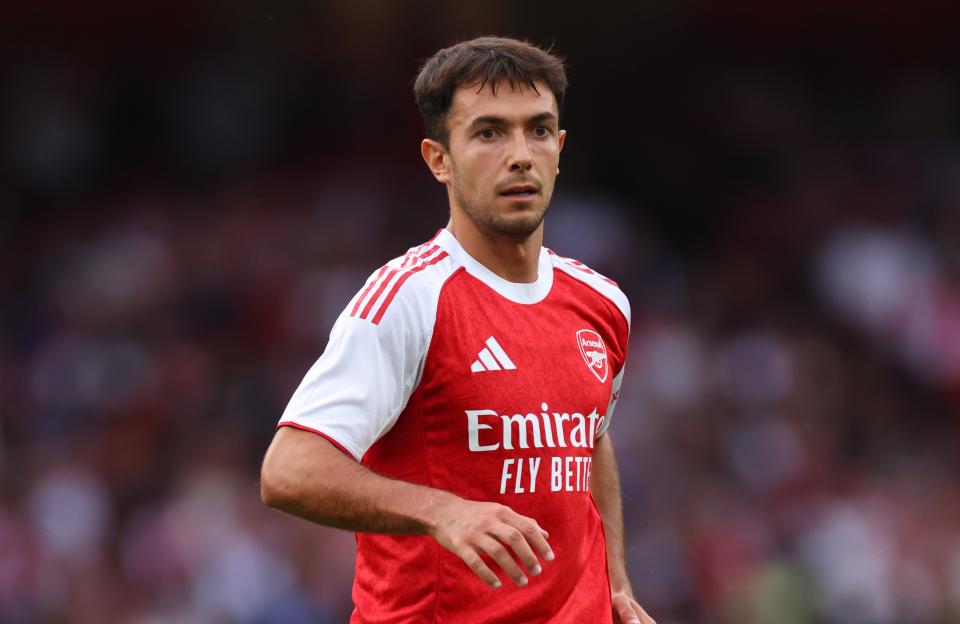 Martin Zubimendi in Arsenal uniform.