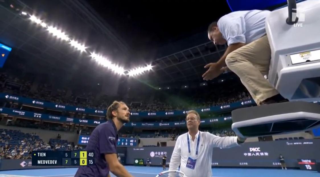 ‘What’s your problem?’ – Tennis hothead Daniil Medvedev in blazing row with umpire as he rants ‘stop intimidating me’