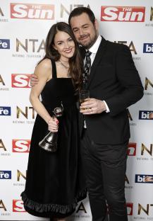 Lacey Turner and Danny Dyer at the National Television Awards.