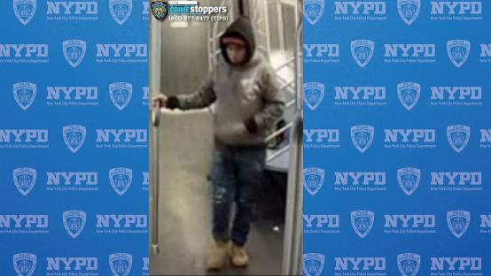 Surveillance image of a person wanted for questioning in a death investigation.
