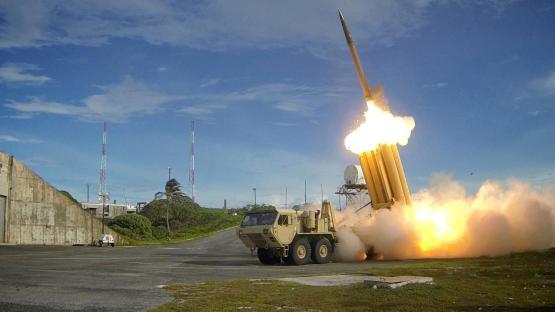 A Terminal High Altitude Area Defence (THAAD) interceptor is launched during a successful intercept test
