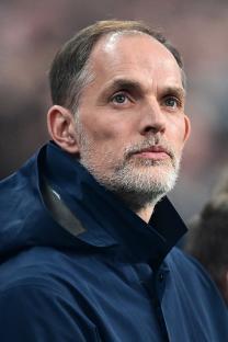 Thomas Tuchel, England's manager, at a soccer match.