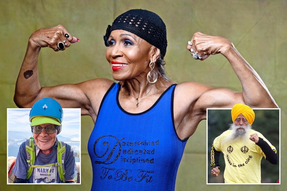 Meet the pensioners who perform incredible feats of endurance, from mountain-climbing to bodybuilding