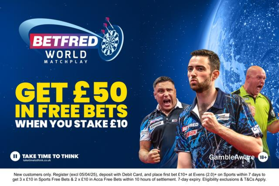 World Matchplay Darts 2025: Get £50 in free bets with Betfred