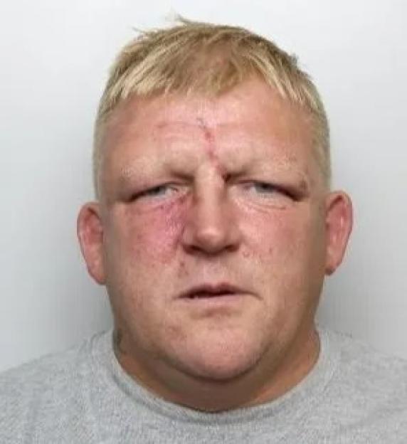 Mugshot of Glynn Leedell, who slashed a Rotherham response officer.