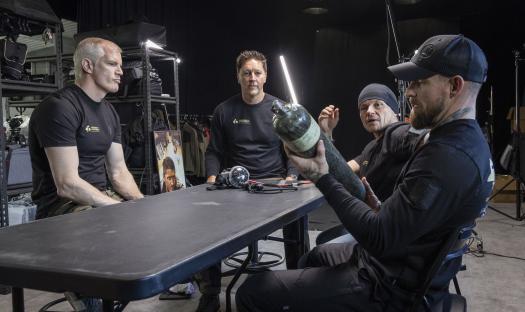 Four men, ex-special forces colleagues, preparing for an Everest summit attempt.