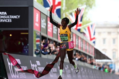 What is the London Marathon women’s record?