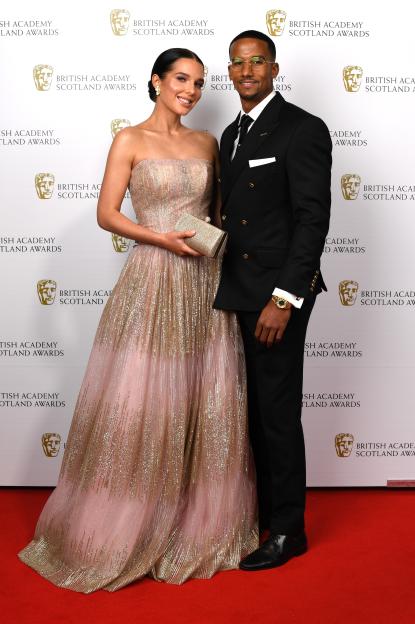 Helen Flanagan and Scott Sinclair at the British Academy Scotland Awards.