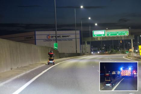 Bizarre moment pensioner drives mobility scooter down 70MPH A-road at night after ‘accidentally taking wrong turn’