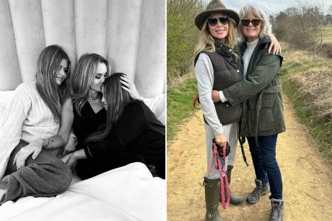 Britain’s Got Talent judge Amanda Holden shares rare family snaps of mum and teenage daughters on Mother’s Day