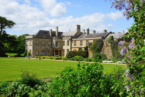 Lamport Hall viewed from the gardens.