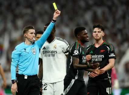 Thomas Partey OUT of Champions League semi-final as Declan Rice berates Arsenal team-mate for moment of stupidity
