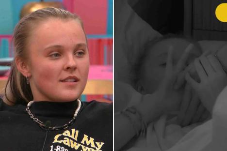 JoJo Siwa reveals what she REALLY wrote on Chris Hughes’ hand as the pair are punished for rule break