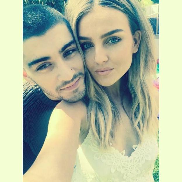 Perrie Edwards and Zayn Malik selfie.