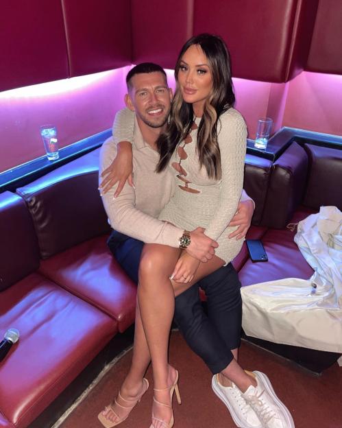 Charlotte Crosby and Jake Ankers announcing her pregnancy.
