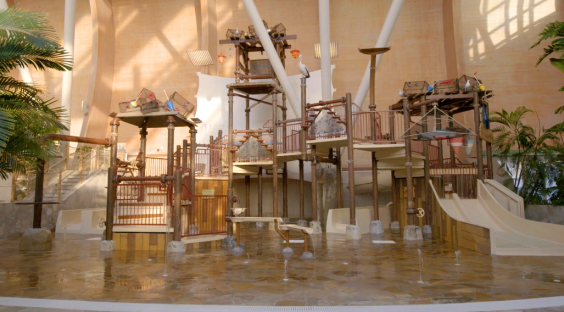 Proposed Center Parcs Scottish village water play area.