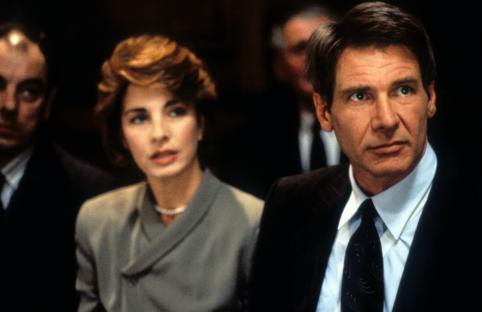 Anne Archer and Harrison Ford in Patriot Games.