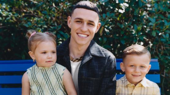 Phil Foden puts Man City’s FA Cup final defeat behind him as he beams with his kids in Burberry Father’s Day photoshoot