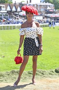 Jenny Powell at Chester Races Boodles Day.