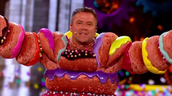 Michael Owen as Doughnut on The Masked Singer.