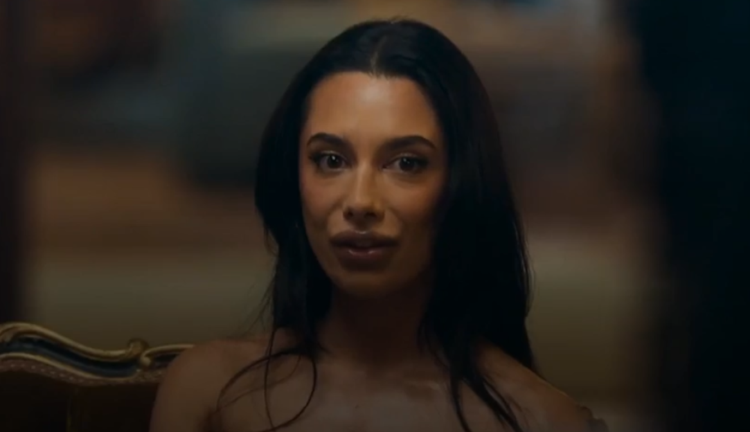 Woman looking at the camera.