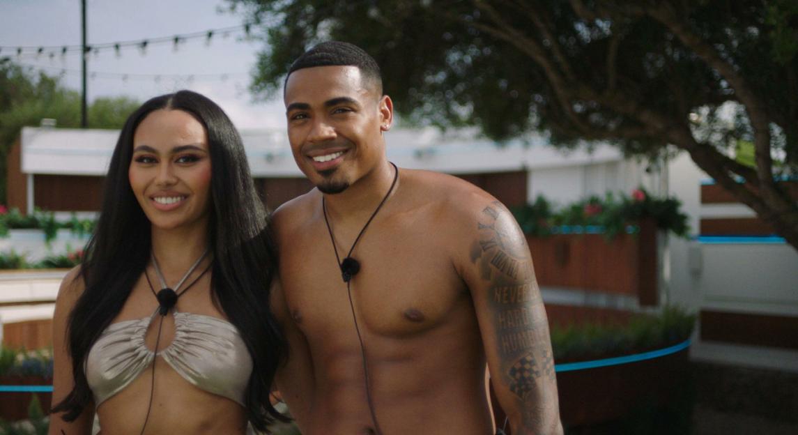 Ella Thomas and Tyrique Hyde from Love Island.