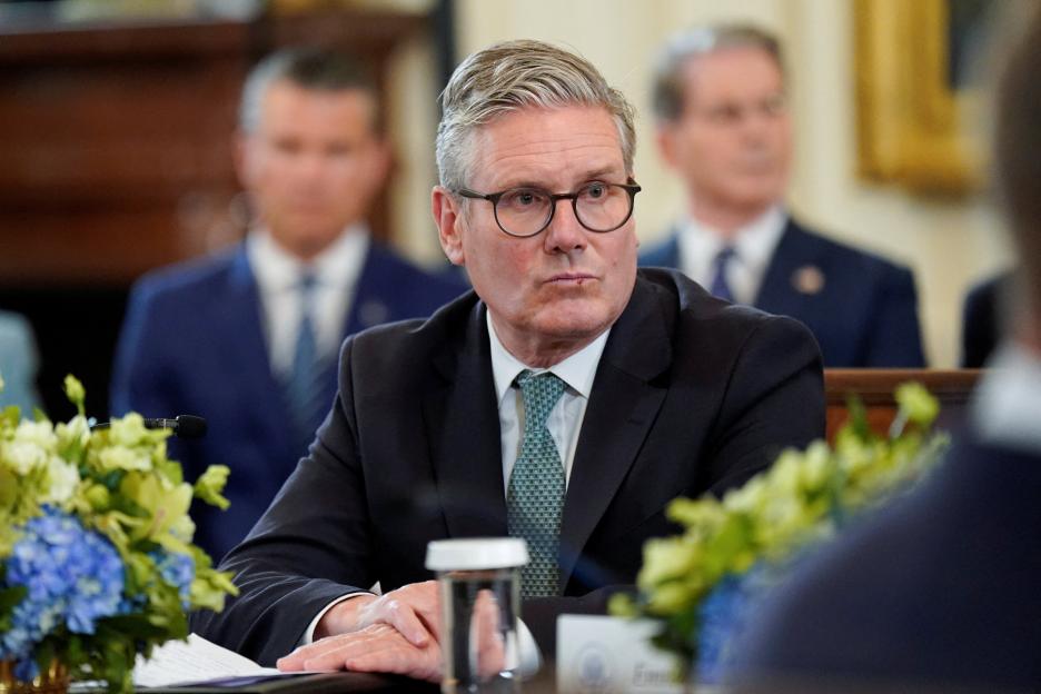 Keir Starmer at a meeting.