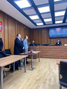 Courtroom view of Christian Brueckner's trial.