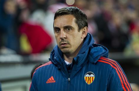Gary Neville, head coach of Valencia CF.